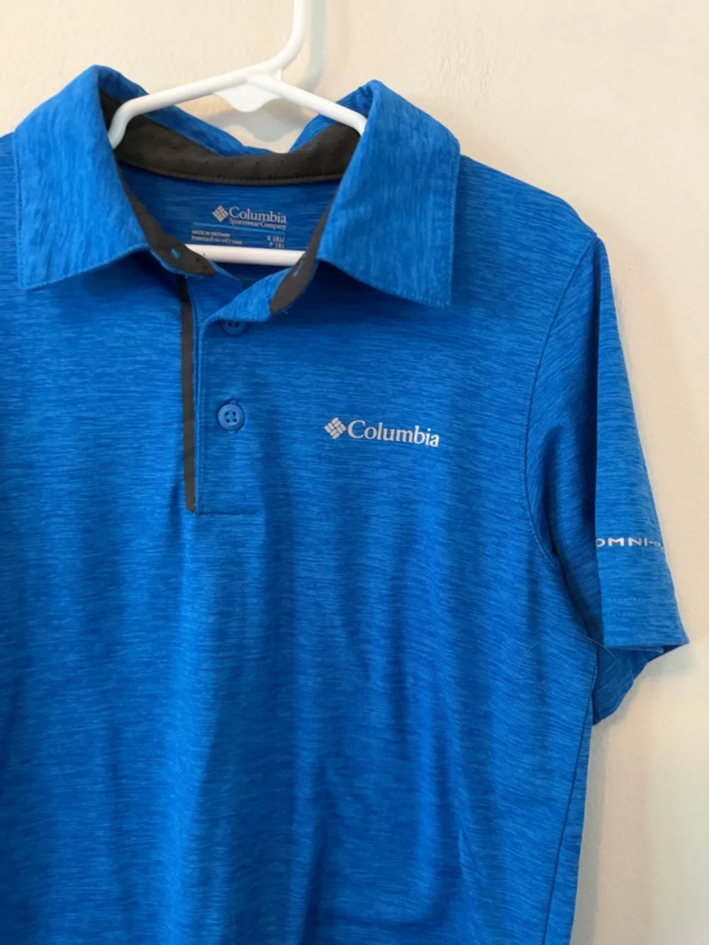 Columbia Boys' Blue Short-Sleeve Polo - Picture 2 of 3